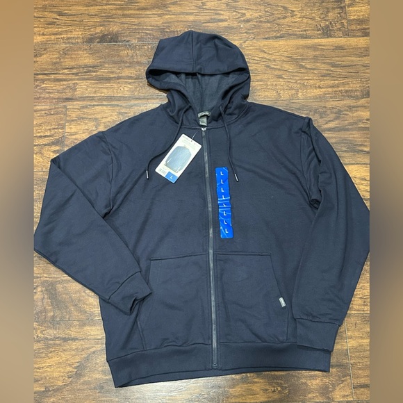 Men's Eddie Bauer large Navy Blue Hoodie‎ Sweater - Picture 1 of 5